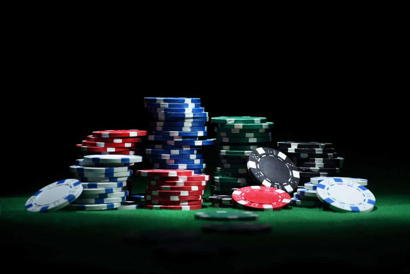 Stacks of game chips