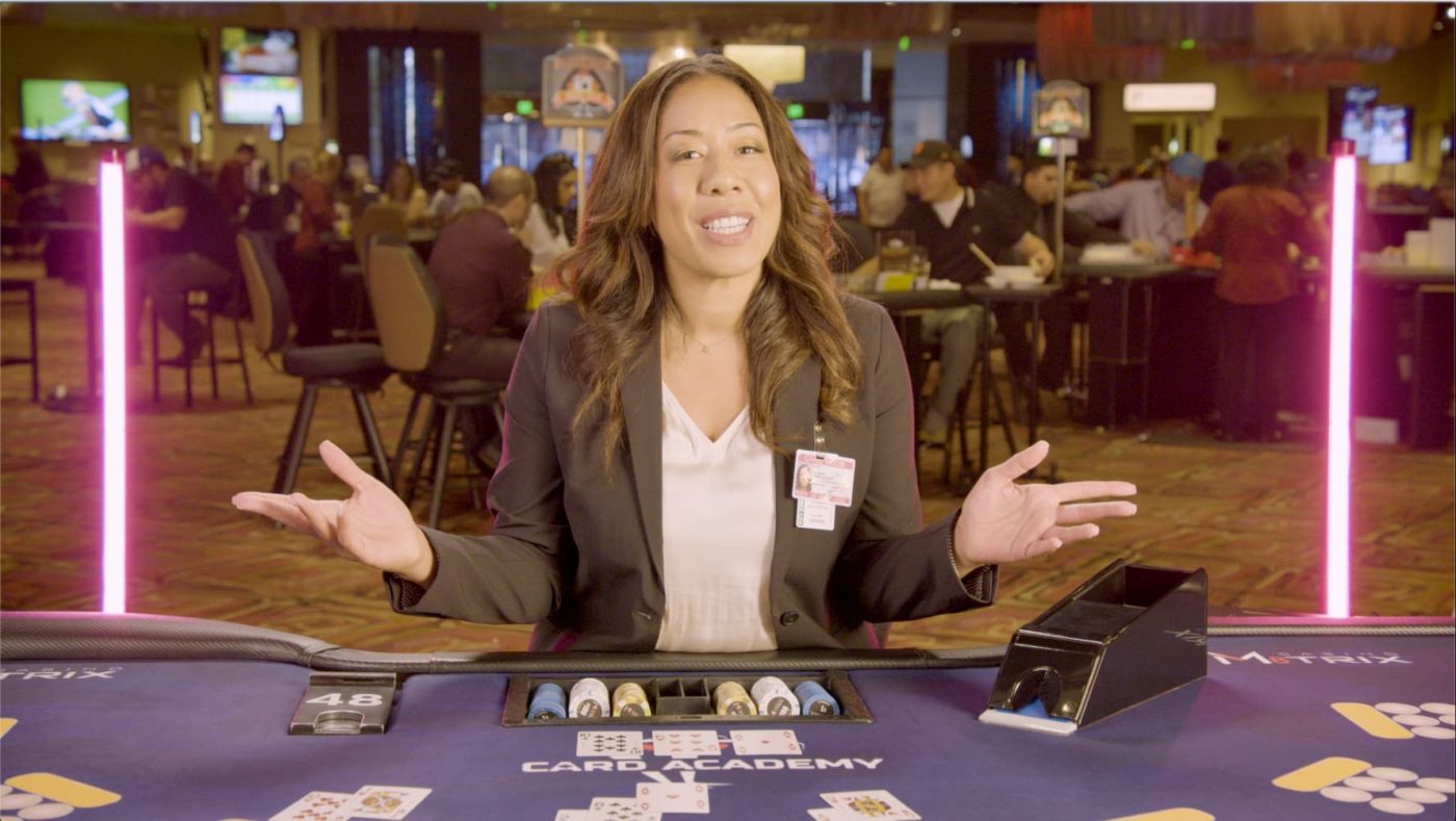 Instructor at game table